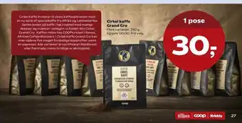 Kvickly Cirkel kaffe Grand Gru tilbud