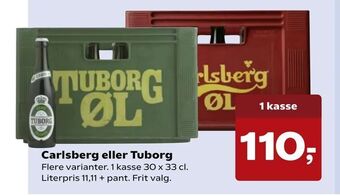 Kvickly Carlsberg eller Tuborg tilbud