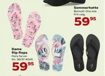 Kvickly Dame flip flops tilbud