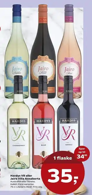 Kvickly Hardys VR eller Jairo Villa Annaberta tilbud