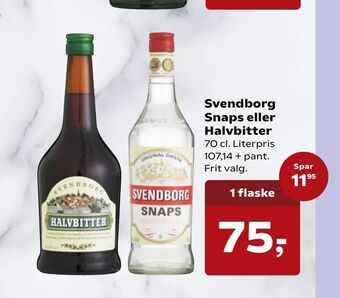 Kvickly Svendborg Snaps eller Halvbitter tilbud