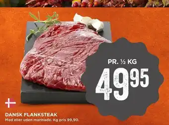 MENY Dansk flanksteak tilbud