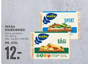 MENY Wasa knækbrød tilbud