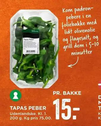 MENY Tapas peber tilbud