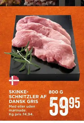MENY Skinke­schnitzler af dansk gris tilbud