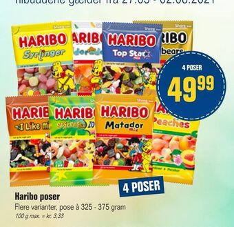 Otto Duborg Haribo poser tilbud