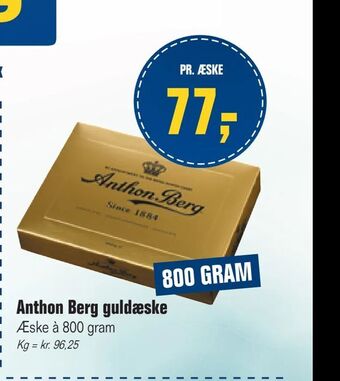 Otto Duborg Anthon Berg guldæske tilbud