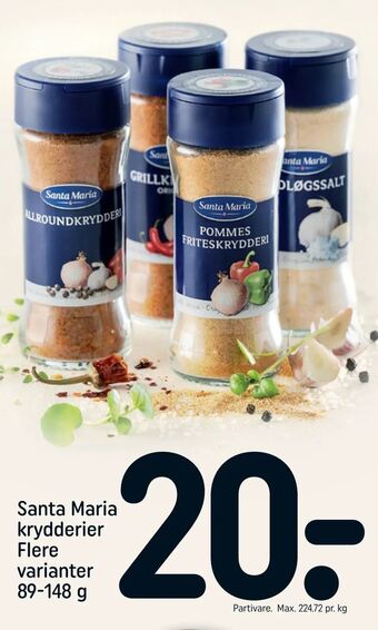 REMA 1000 Santa Maria krydderier tilbud
