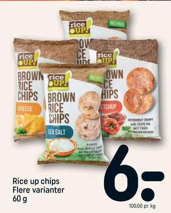 REMA 1000 Rice up chips tilbud