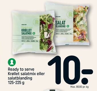 REMA 1000 Ready to serve Krøllet salatmix eller salatblanding tilbud