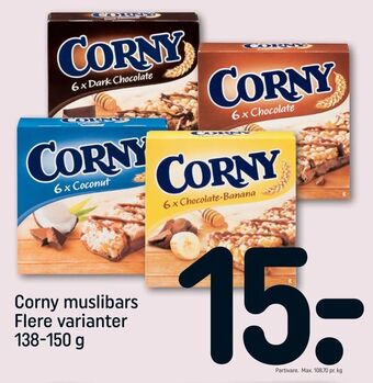 REMA 1000 Corny muslibars tilbud