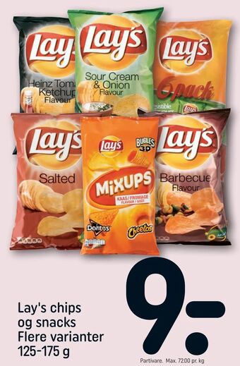 REMA 1000 Lay's chips og snacks tilbud