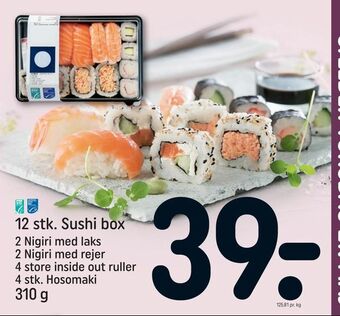 REMA 1000 12 stk. Sushi box tilbud