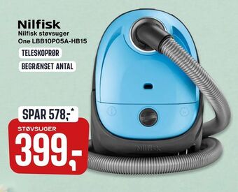 Skousen Nilfisk støvsuger One LBB10P05A-HB15 tilbud