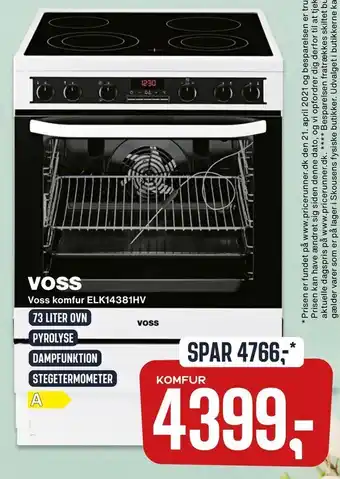 Skousen Voss komfur ELK14381HV tilbud