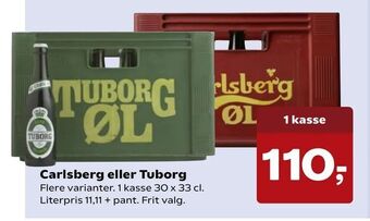 SuperBrugsen Carlsberg eller Tuborg tilbud