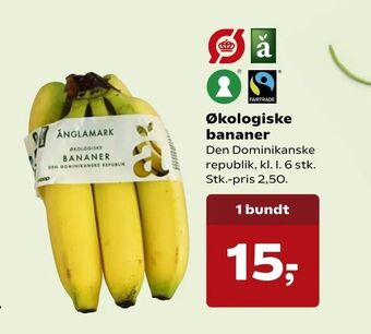 SuperBrugsen Økologiske bananer tilbud