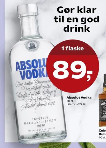 SuperBrugsen Absolut Vodka tilbud