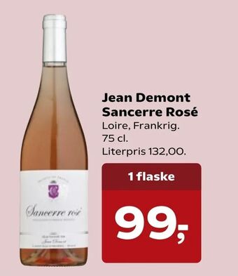 SuperBrugsen Jean Demont Sancerre Rosé tilbud