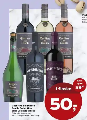 SuperBrugsen Casillero del Diablo Devils Collection eller Los Intocables tilbud