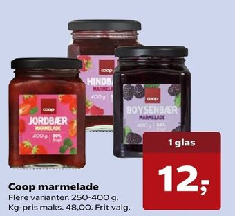 SuperBrugsen Coop marmelade tilbud