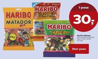 SuperBrugsen Haribo slikpose tilbud