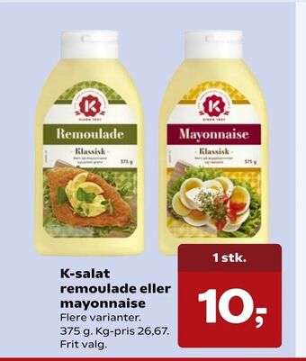 SuperBrugsen K-salat remoulade eller mayonnaise tilbud