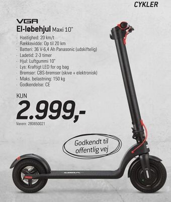 Thansen El-løbehjul tilbud