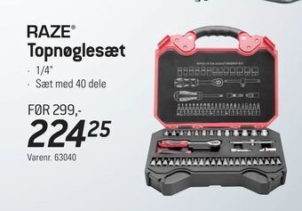 Thansen Topnøglesæt tilbud