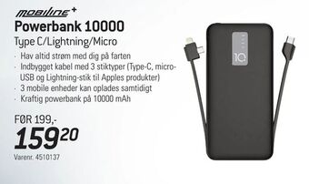 Thansen Powerbank 10000 tilbud