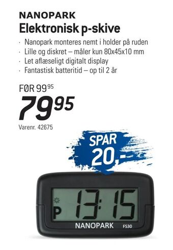 Thansen Elektronisk p-skive tilbud