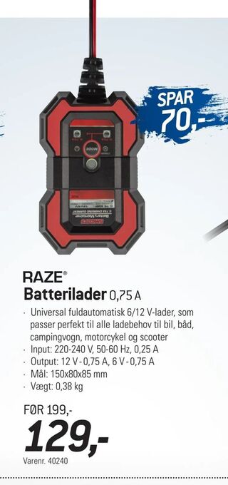 Thansen Batterilader tilbud