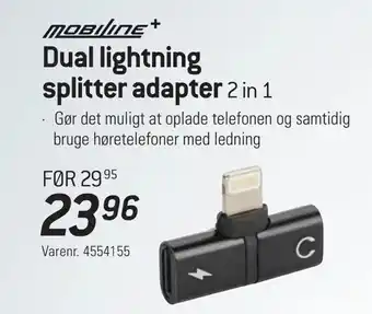 Thansen Dual lightning splitter adapter tilbud