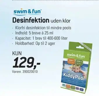Desinfektion uden klor