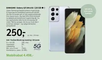 YouSee Samsung galaxy s21 ultra 5g 128 gb tilbud
