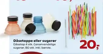 Kvickly Dåsetoppe eller sugerør tilbud