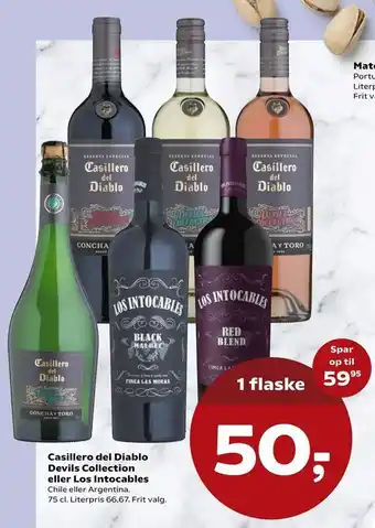 Kvickly Casillero del Diablo Devils Collection eller Los Intocables tilbud