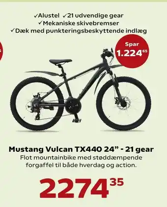 Kvickly Mustang Vulcan TX440 24" - 21 gear tilbud