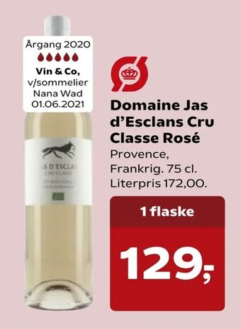 Kvickly Domaine Jas d'Esclans Cru Classe Rosé tilbud