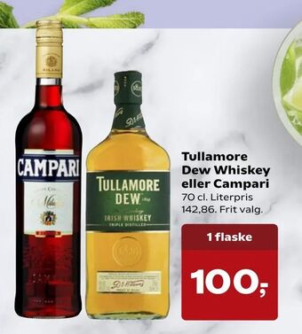 Kvickly Tullamore Dew Whiskey eller Campari tilbud