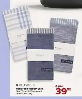 Kvickly Redgreen viskestykke tilbud