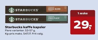 Kvickly Starbucks kaffe kapsler tilbud