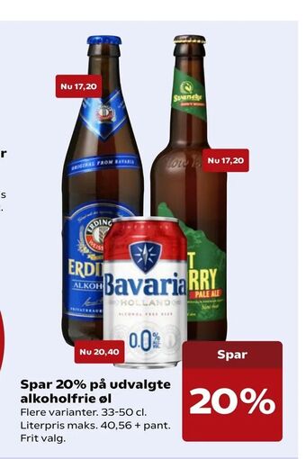 Kvickly Udvalgte alkoholfrie øl. tilbud
