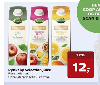 Kvickly Rynkeby Selection juice tilbud