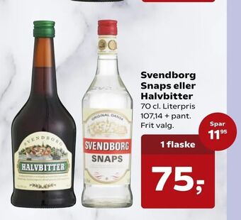 Kvickly Svendborg Snaps eller Halvbitter tilbud