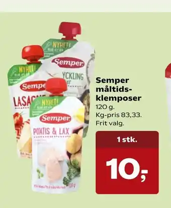 Semper måltidsklemposer