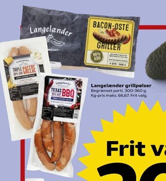 Kvickly Langelænder grillpølser tilbud