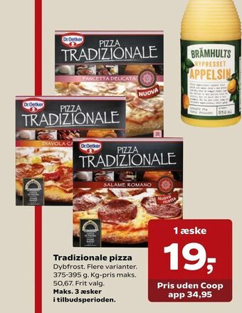 Kvickly Tradizionale pizza tilbud