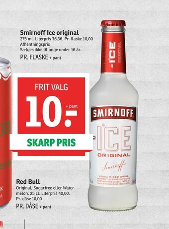 SPAR Smirnoff Ice original tilbud