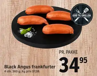 SPAR Black Angus frankfurter tilbud